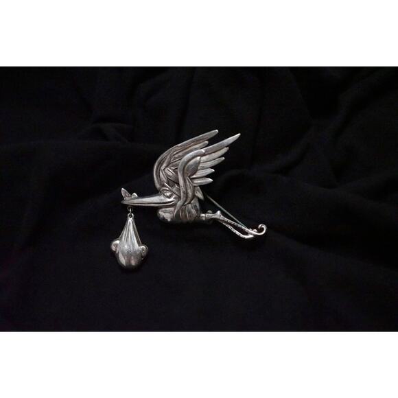 Coro Disney Stork Brooch Rare Vintage Dumbo Movie